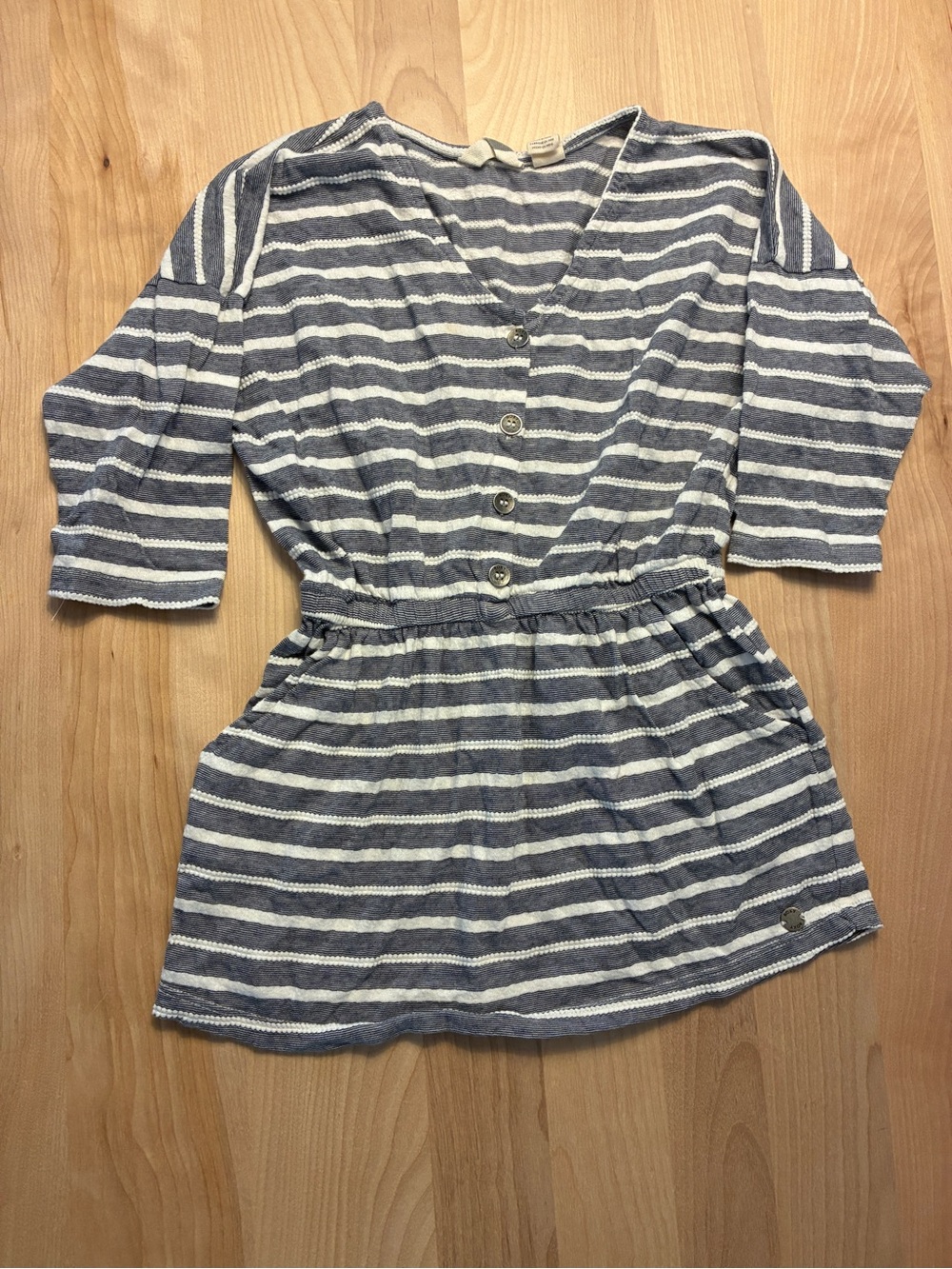 Roxy Blue and White Striped Girls' Tunic Dress
